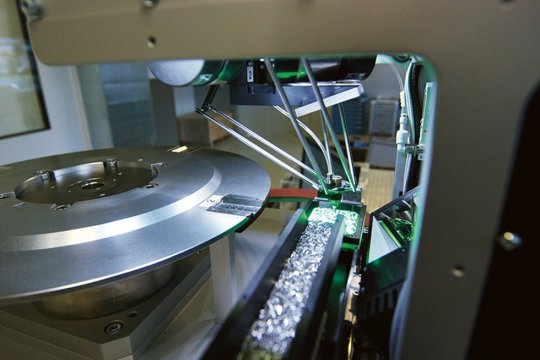 Delta Robot, Feed System and TO Rotary Table as a Complete Solution
